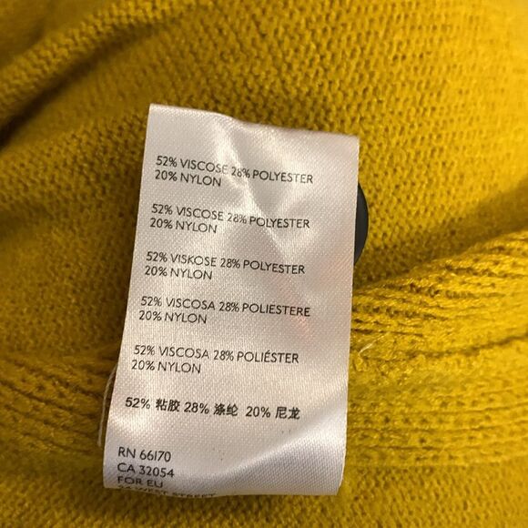 Anthropologie Margarita Gold Side Button Mockneck LS Tunic Sweater Size XS - Picture 8 of 13